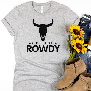 Funny Group Bachelorette Western Erwing Rowdy T-Shirt