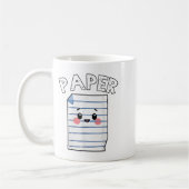 Funny Group Halloween Outfit - Rock Paper Scissy Kaffeetasse (Links)