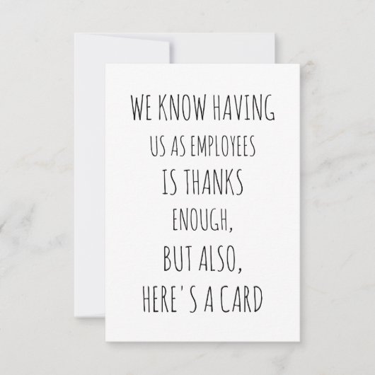 Funny Group Work Card - Boss Card - Boss's Day Dankeskarte (Vorderseite)