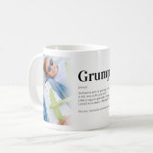 Funny Grumpa Definition Grandpa Foto Kaffee Tasse (Vorderseite Links)
