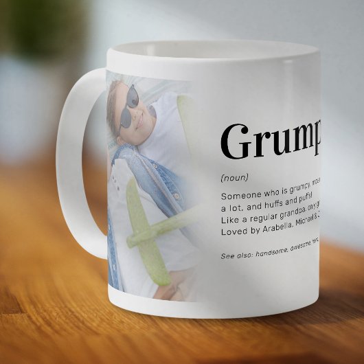 Funny Grumpa Definition Grandpa Foto Kaffee Tasse