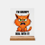 Funny grumpic word art acrylschild (Vorderseite)