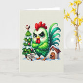 Funny grumpig Weihnachtsgebäck Karte (Gelbe Blume)