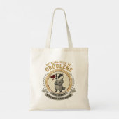 Funny Grumpy Badger "Offizieller Klub der Groulers Tragetasche (Rückseite)
