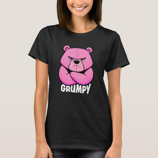 Funny Grumpy Bear - Grouch Or Grouch T-Shirt (Vorderseite)