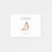 Funny Grumpy Birthday Cat, Happy Birthday Design Post-it Klebezettel (Vorderseite)