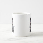 Funny Grumpy Black Cat Lover Not Today Sarcastic Kaffeetasse (Mittel)