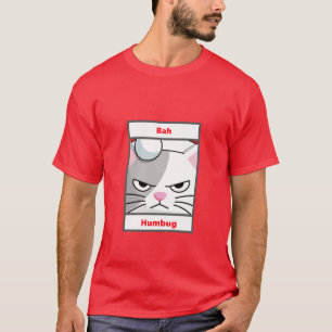 Funny Grumpy Cat Bah Humbug T-Shirt