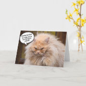 Funny Grumpy Cat Birthday Grußkarte Karte (Gelbe Blume)