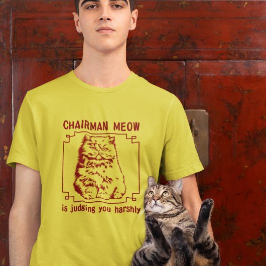 Funny Grumpy Cat Chinese Food Menu T-Shirt