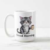 Funny Grumpy Cat Coffee Mug – “Good Morning” Cute Kaffeetasse (Links)