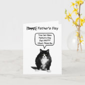 Funny Grumpy Cat Father's Day Card Karte (Gelbe Blume)