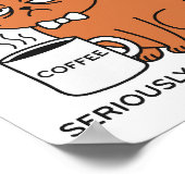 Funny Grumpy Cat Framed Art Print Poster (Ecke)