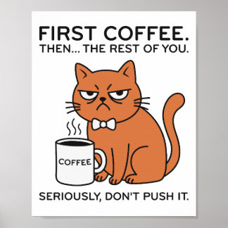 Funny Grumpy Cat Framed Art Print Poster