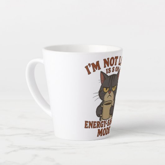 Funny Grumpy Cat Latte Mug Milchtasse (Linke Ecke)