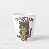 Funny Grumpy Cat Latte Mug Milchtasse (Vorderseite)