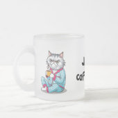 Funny Grumpy Cat Mattierte Tasse mit/ Ihr Name edi (Links)