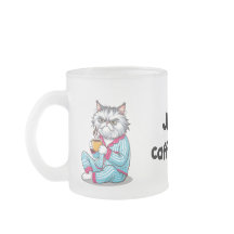 Funny Grumpy Cat Mattierte Tasse mit/ Ihr Name edi