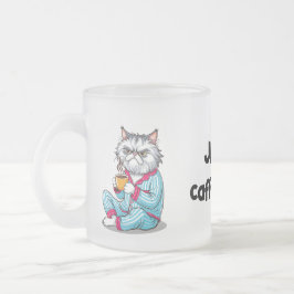 Funny Grumpy Cat Mattierte Tasse mit/ Ihr Name edi