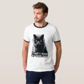 Funny grumpy cat meme for cat owners and lovers T-Shirt (Vorne ganz)