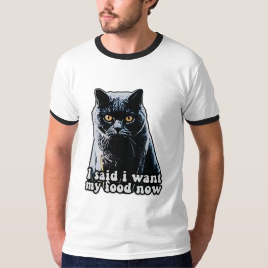 Funny grumpy cat meme for cat owners and lovers T-Shirt (Vorderseite)