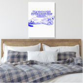 Funny grumpy cat meme for kitten and cat lovers leinwanddruck (Insitu (Schlafzimmer))