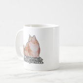 Funny grumpy cat meme für Katz- und Kitesurfer Kaffeetasse (Vorderseite Links)
