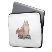 Funny grumpy cat meme für Katz- und Kitesurfer Laptopschutzhülle (Vorderseite Links)