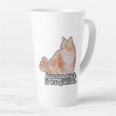 Funny grumpy cat meme für Katz- und Kitesurfer Milchtasse (Rechte Ecke)