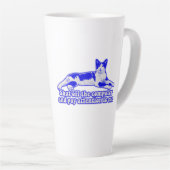 Funny grumpy cat meme für Katzenbesitzer & Liebhab Milchtasse (Rechte Ecke)