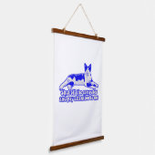 Funny grumpy cat meme für Katzenbesitzer & Liebhab Wandteppich Mit Holzrahmen (Gewinkelt)