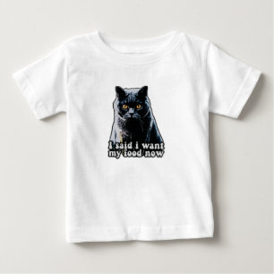 Funny grumpy cat meme für Katzenbesitzer und Liebh Baby T-shirt