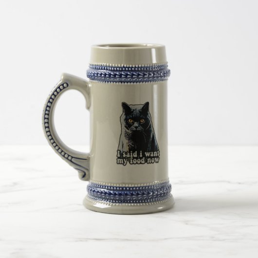 Funny grumpy cat meme für Katzenbesitzer und Liebh Bierglas (Links)