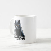 Funny grumpy cat meme für Katzenbesitzer und Liebh Kaffeetasse (Vorderseite Links)
