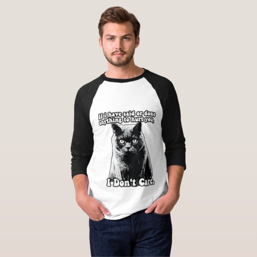 Funny grumpy cat meme für kitten personen & besitz T-Shirt (Vorne ganz)