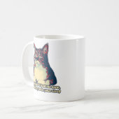 Funny grumpy cat meme für kitty besitzer und liebh kaffeetasse (Vorderseite Links)
