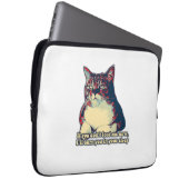 Funny grumpy cat meme für kitty besitzer und liebh laptopschutzhülle (Vorne Rechts)