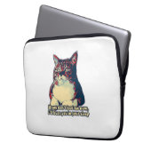 Funny grumpy cat meme für kitty besitzer und liebh laptopschutzhülle (Vorderseite Links)