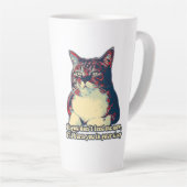 Funny grumpy cat meme für kitty besitzer und liebh milchtasse (Rechte Ecke)