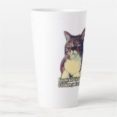 Funny grumpy cat meme für kitty besitzer und liebh milchtasse (Vorderseite)