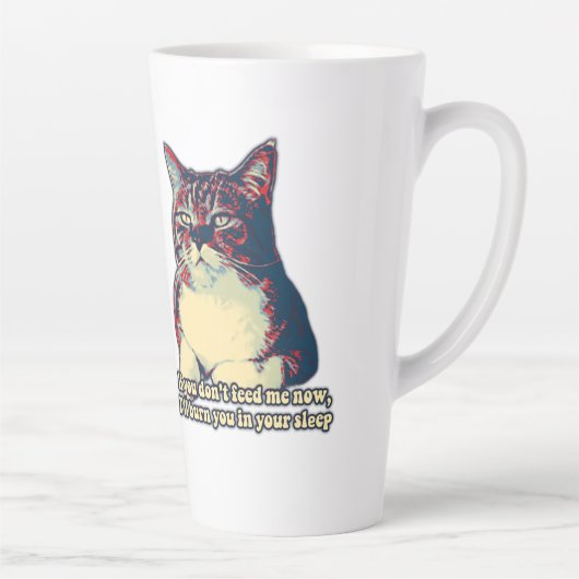 Funny grumpy cat meme für kitty besitzer und liebh milchtasse (Rechts)