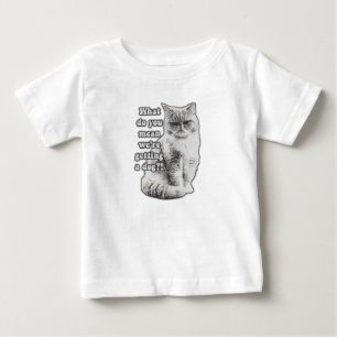 Funny grumpy cat meme für kitty Liebhaber und Besi Baby T-shirt