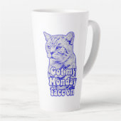 Funny grumpy cat meme für kitty personen und besit milchtasse (Rechte Ecke)