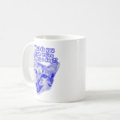Funny grumpy cat meme für kitty und cat Liebhaber Kaffeetasse (Vorderseite Links)