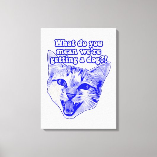 Funny grumpy cat meme für kitty und cat Liebhaber Leinwanddruck (Vorderseite)