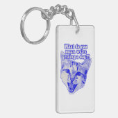 Funny grumpy cat meme für kitty und cat Liebhaber Schlüsselanhänger (Vorderseite links)