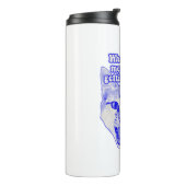 Funny grumpy cat meme für kitty und cat Liebhaber Thermosbecher (Nach links gedreht)