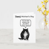 Funny Grumpy Cat Mother's Day Card Karte (Gelbe Blume)