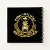 Funny Grumpy Cat | Offizieller Club von Grunts Sar Notizblock (Rückseite)