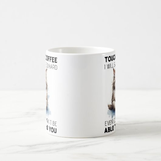 Funny Grumpy Cat Quote Kaffeetasse (Mittel)